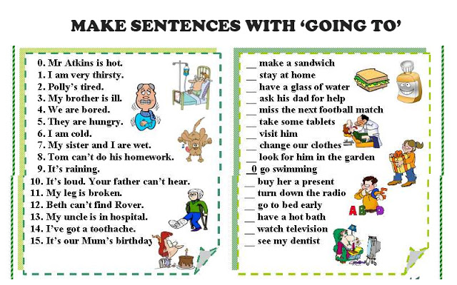 «going to sentences»