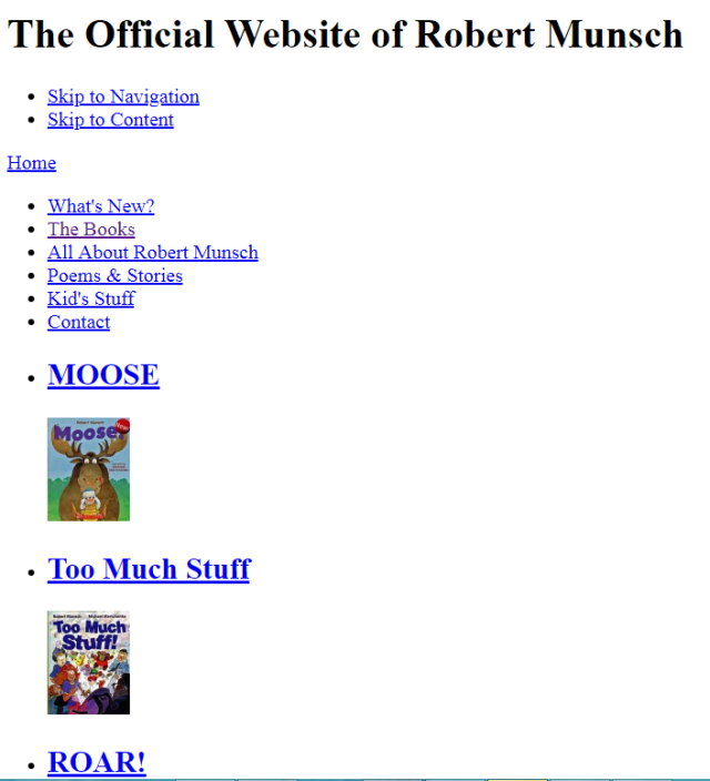 The Official Robert Munsch Site